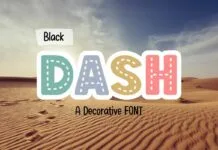 Black Dash Font Black Dash Font Poster 1