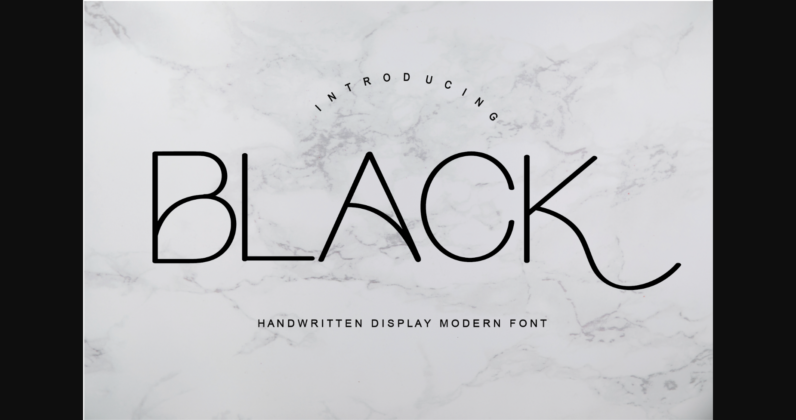 Black Font Poster 1