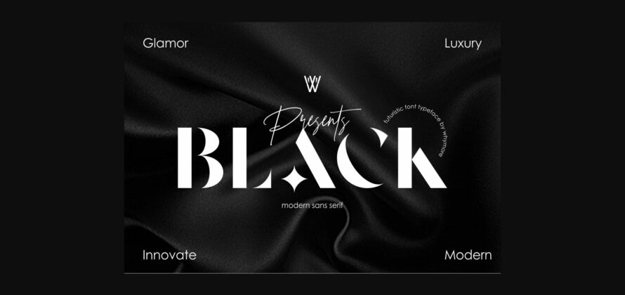 Black Font Poster 1