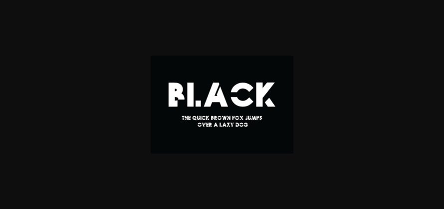 Black Font Poster 3
