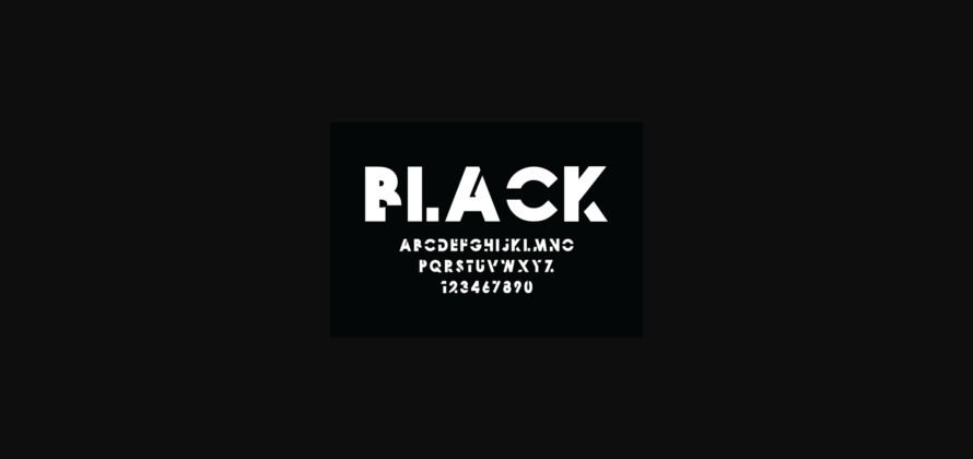 Black Font Poster 5