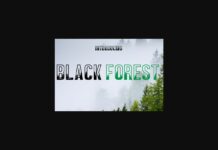 Black Forest Font Poster 1