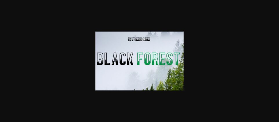 Black Forest Font Poster 1