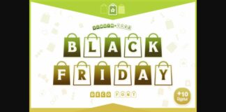 Black Friday Font Poster 1