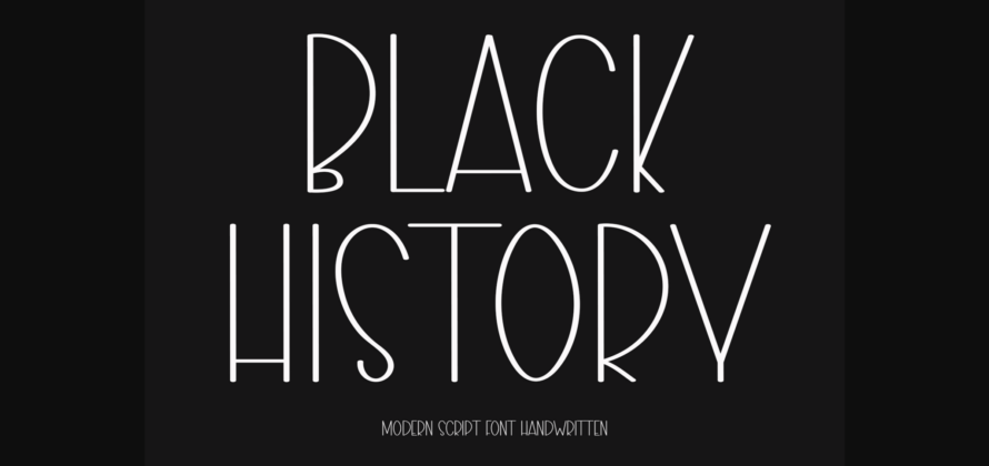 Black History Font Poster 3