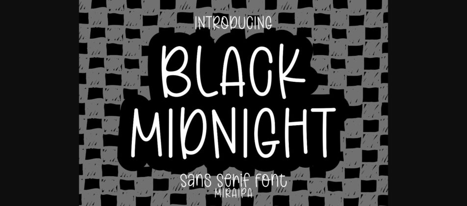 Black Midnight Font Poster 3