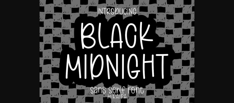 Black Midnight Font Poster 1