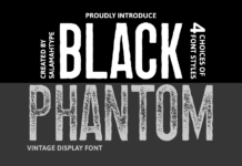 Black Phantom Font Poster 1