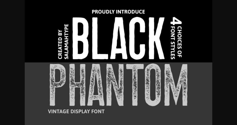 Black Phantom Font Poster 1
