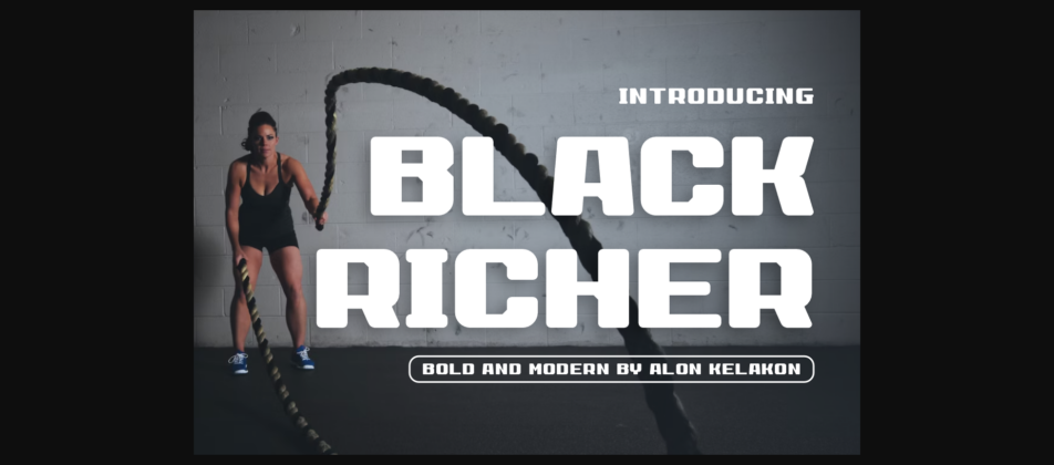 Black Richer Font Poster 3