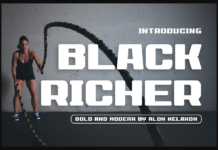 Black Richer Font Poster 1