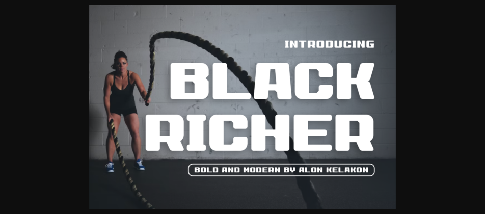 Black Richer Font Poster 1