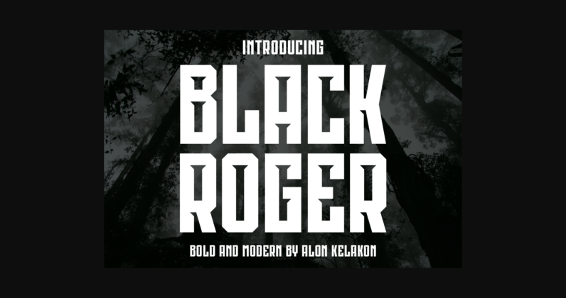 Black Roger Font Poster 3