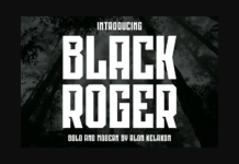 Black Roger Font Poster 1