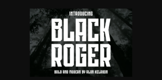 Black Roger Font Poster 1