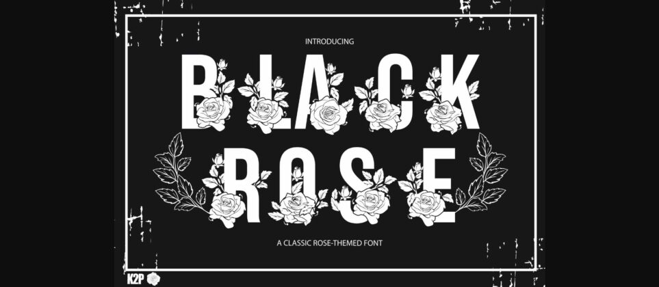 Black Rose Font Poster 3