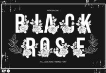 Black Rose Font Poster 1