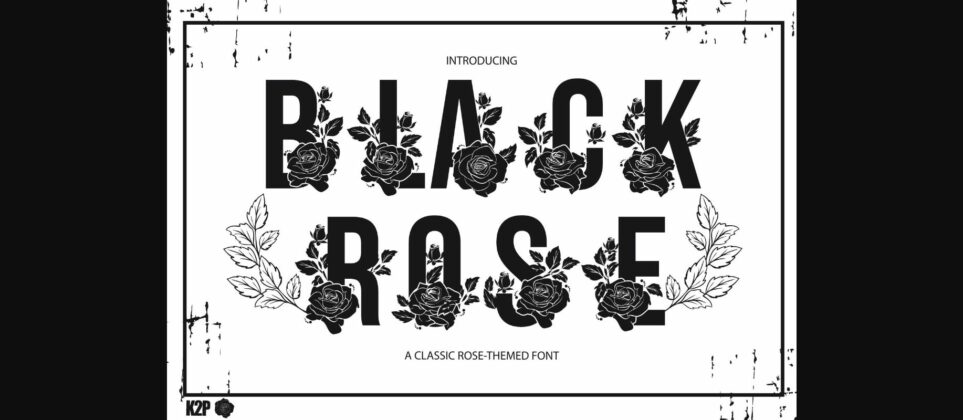Black Rose Font Poster 4