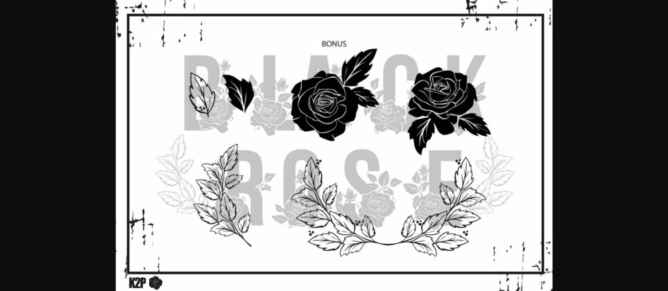 Black Rose Font Poster 7