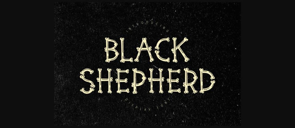 Black Shepherd Font Poster 1