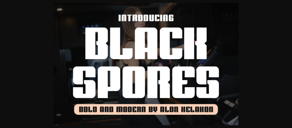 Black Spores Font Poster 3