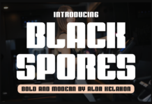 Black Spores Font Poster 1
