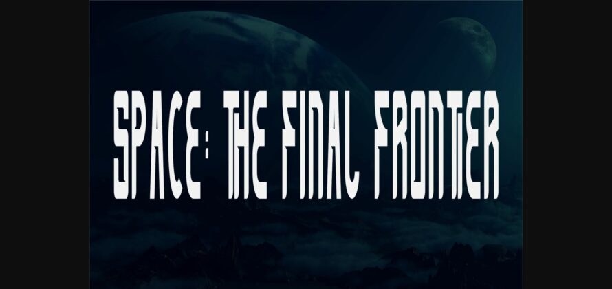 Black Starlord Font Poster 9