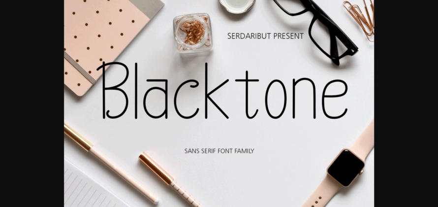 Black Tone Font Poster 3