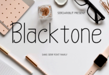 Black Tone Font Black Tone Font Poster 1
