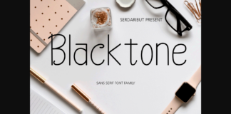 Black Tone Font Poster 1