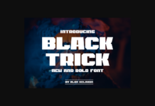 Black Trick Font Poster 1