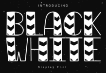 Black White Font Poster 1