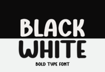 Black White Font Poster 1