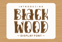 Black Wood Font Poster 1