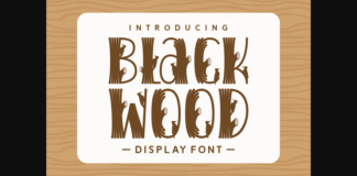 Black Wood Font Poster 1