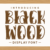 Black Wood Font