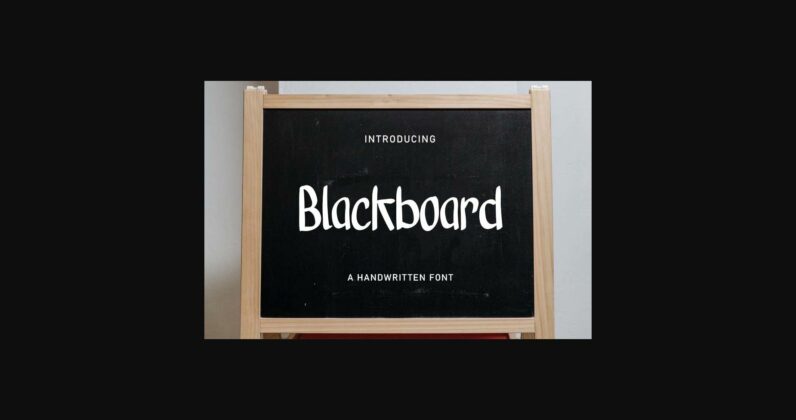 Blackboard Font Poster 3