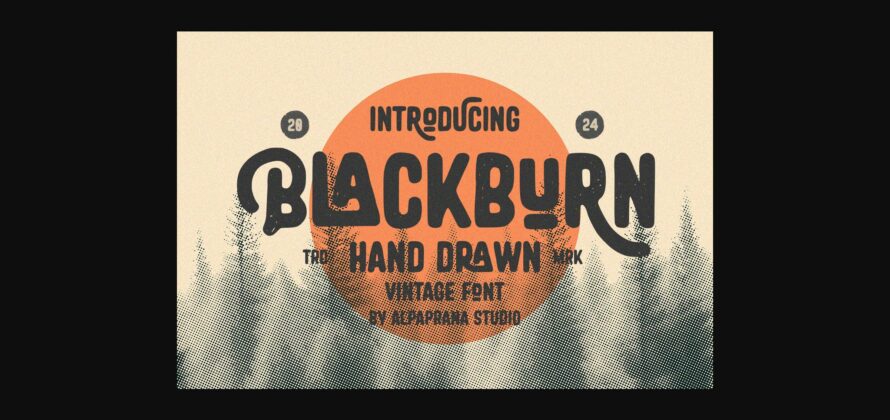 Blackburn Font Poster 3
