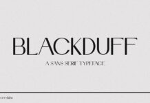 Blackduff Font Poster 1