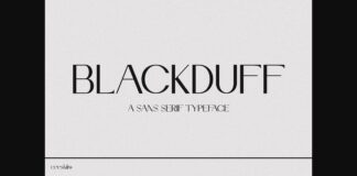 Blackduff Font Poster 1