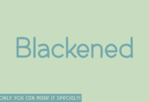 Blackened Font Blackened Font Poster 1