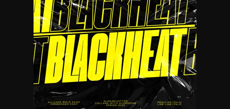 Blackheat Font Poster 3
