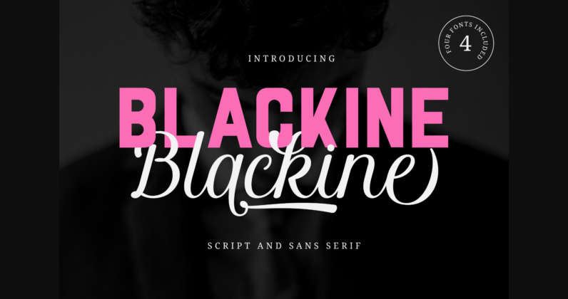 Blackine Font Poster 3