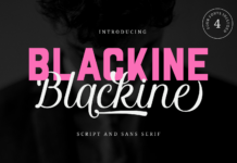 Blackine Font Poster 1