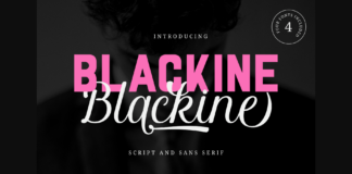 Blackine Font Poster 1