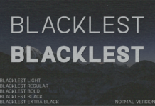 Blacklest Font Poster 1