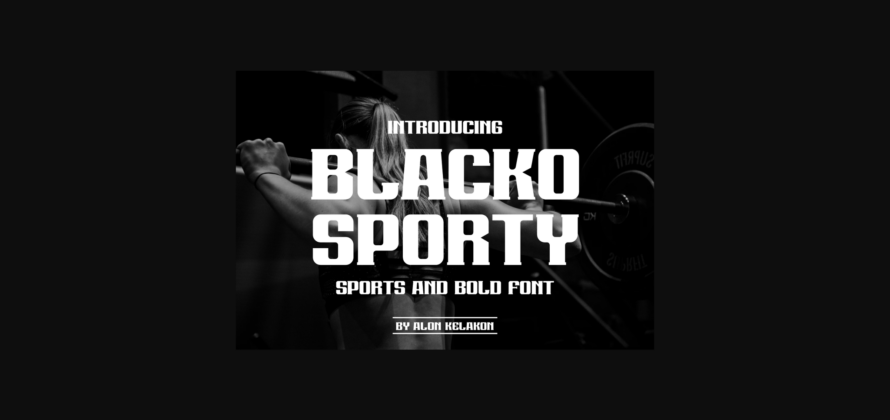Blacko Sporty Font Poster 3