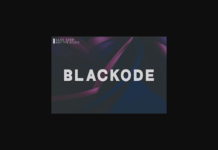 Blackode Font Poster 1
