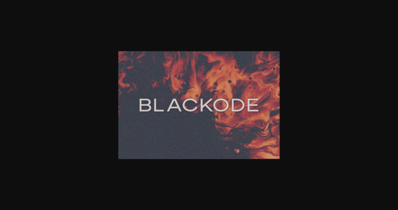 Blackode Font Poster 3