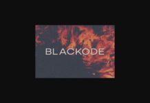 Blackode Font Poster 1